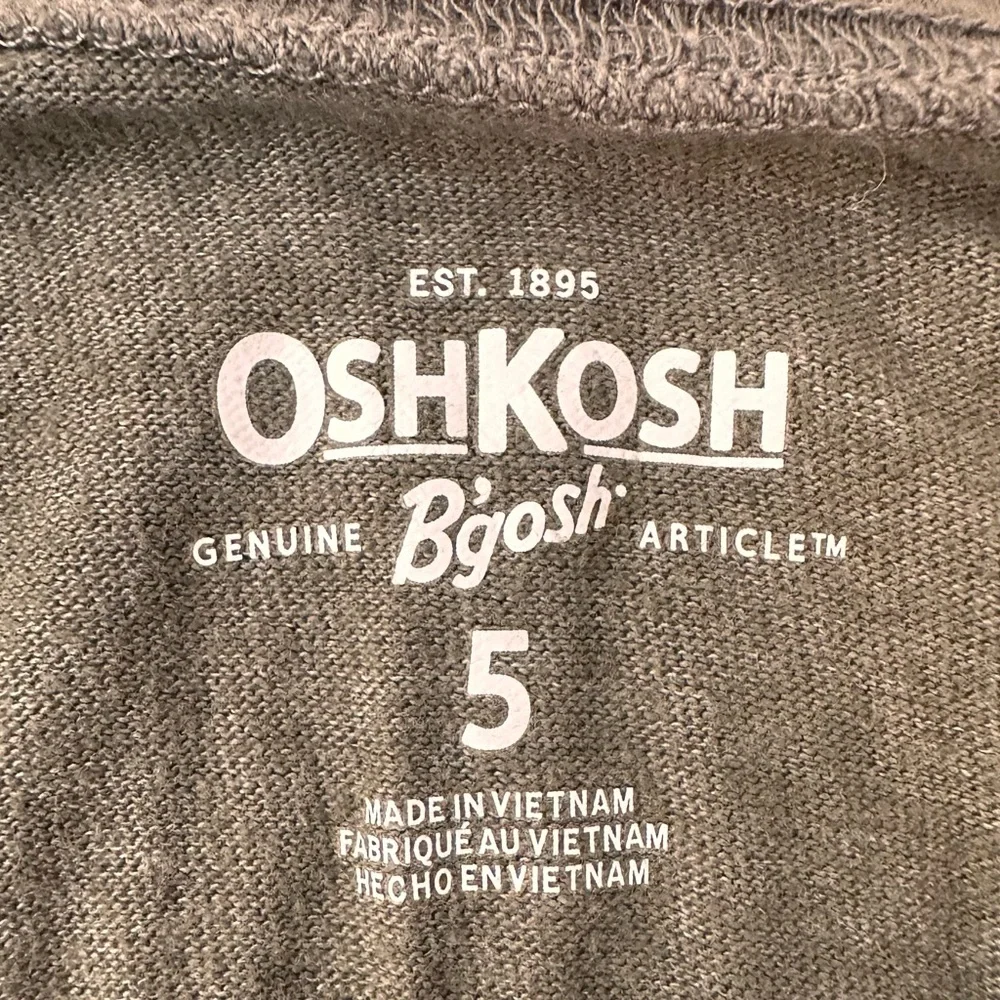 KIDS Osh Kosh B’Gosh Olive Green Long Sleeve Henley Shirt - SIZE 5